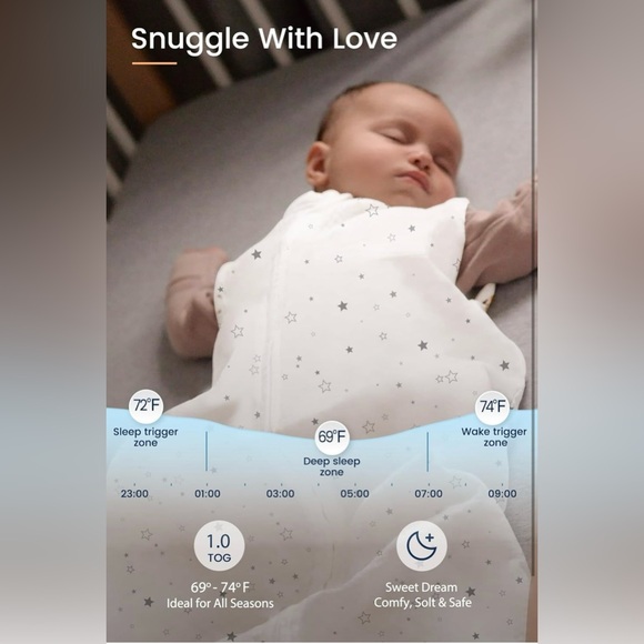 NWOT TotAha Sleep Sack, Safe, Soft Wearable Blanket Baby Sleep Bag - Picture 2 of 8